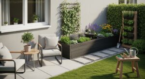 Jak urządzić mały ogród przy mieszkaniu na parterze?