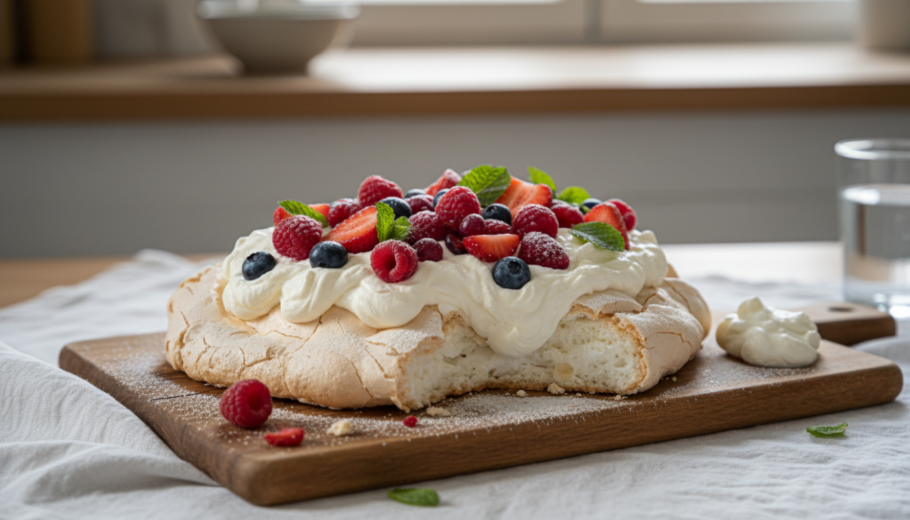 Beza Pavlova - przepis na idealnie chrupiący i lekki jak chmurka deser