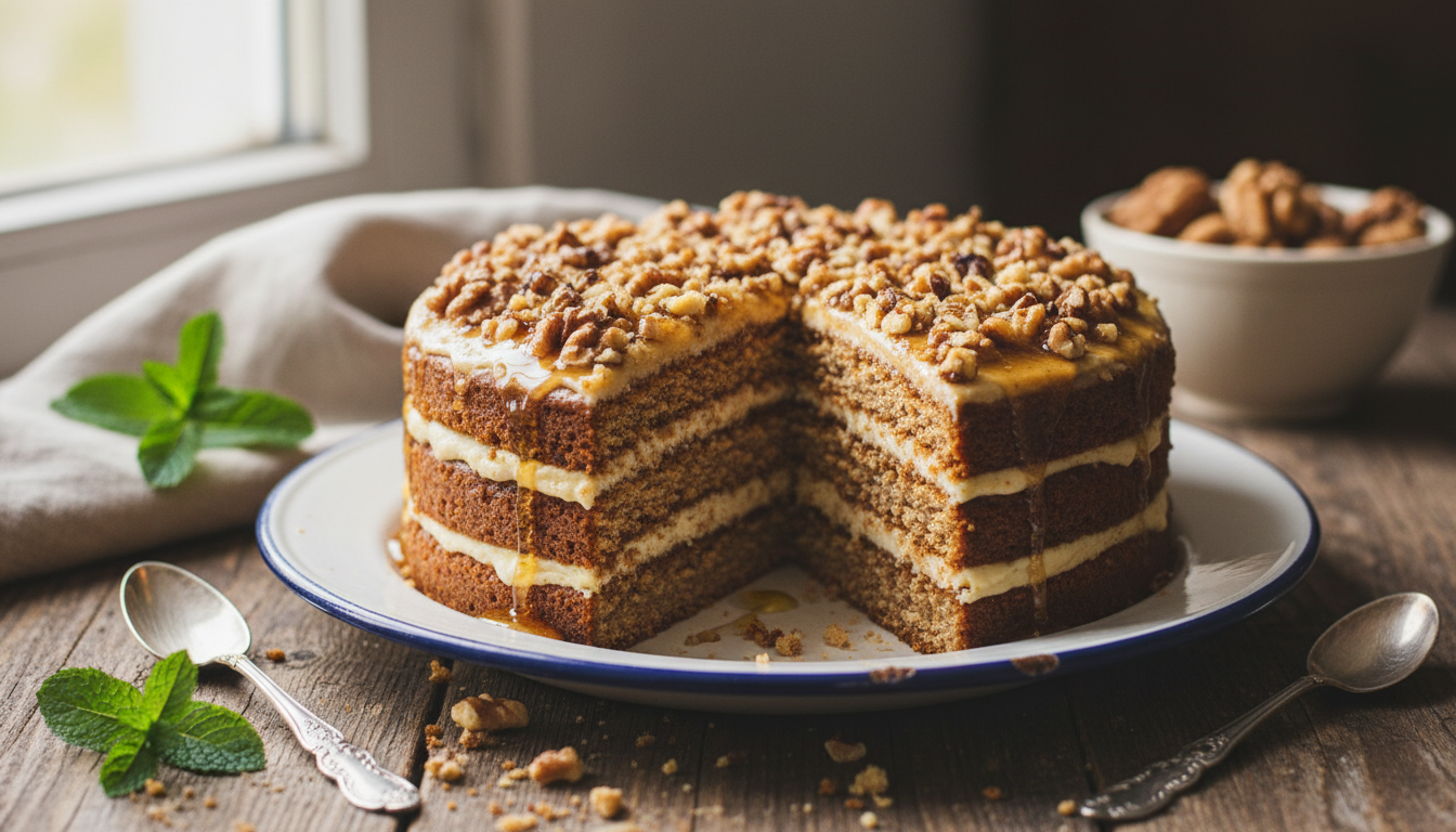 Miodownik - przepis na obłędnie miękkie ciasto które rozpływa się w ustach