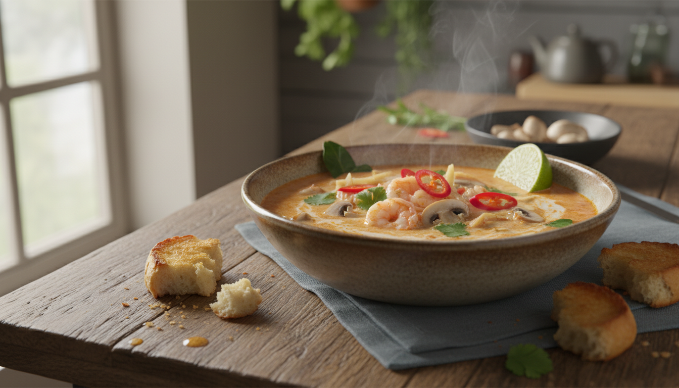 Najlepsza zupa tajska przepis - poznaj sekret idealnie kremowego smaku orientu