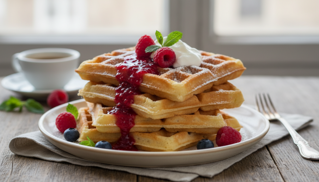 Najlepszy przepis na gofry - sekret idealnej chrupkości i puszystego wnętrza
