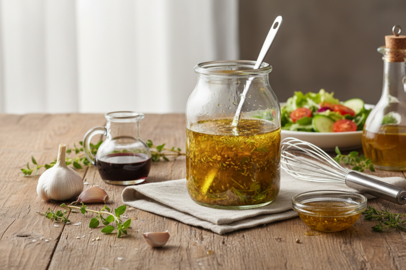 Najlepszy przepis na sos winegret – poznaj sekret idealnych proporcji do każdej sałatki