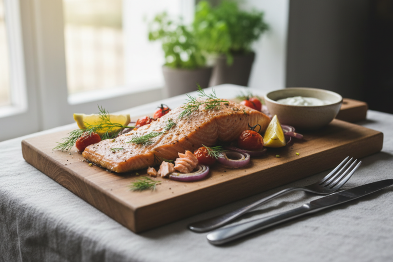 Łosoś z piekarnika przepis - sekret idealnie soczystej ryby w kilka minut