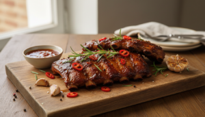 Pieczone żeberka – przepis na soczyste mięso które samo odchodzi od kości