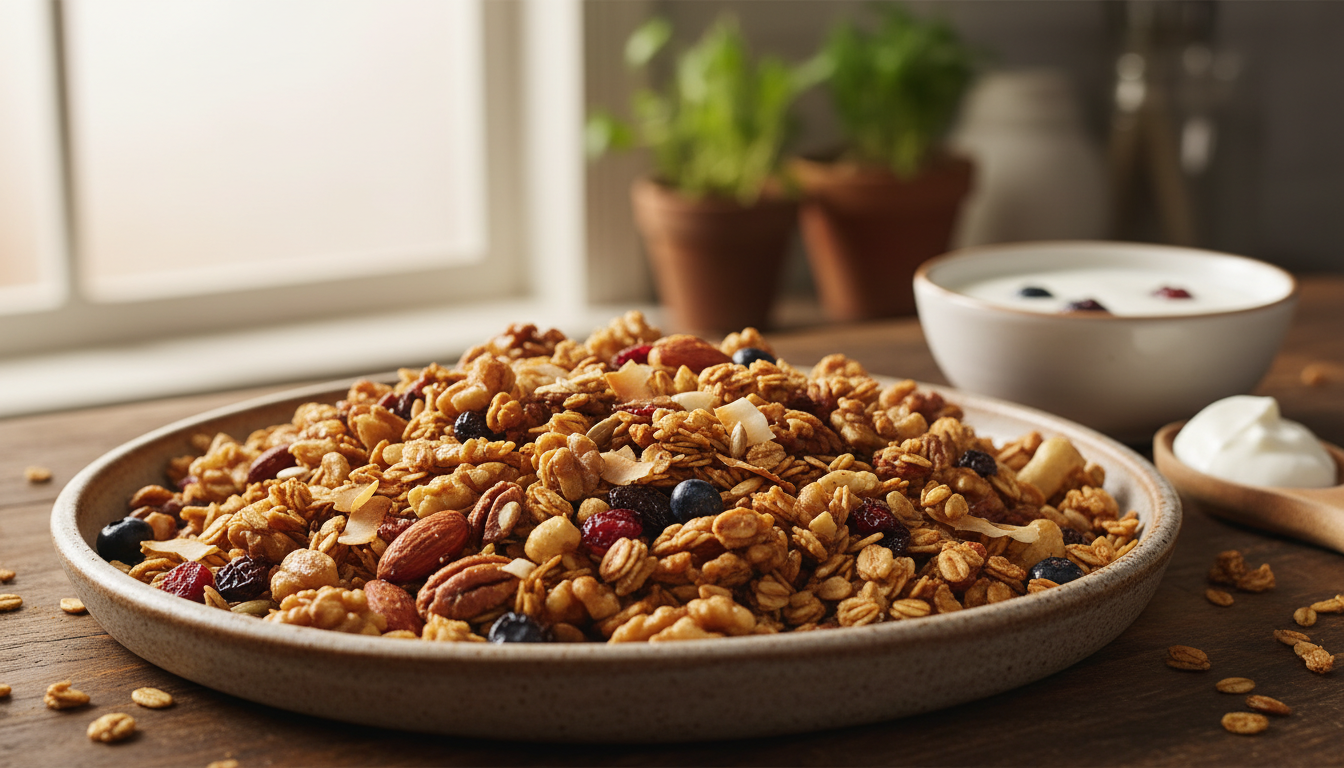 Przepis na domową granolę - sekret idealnie chrupiącego śniadania