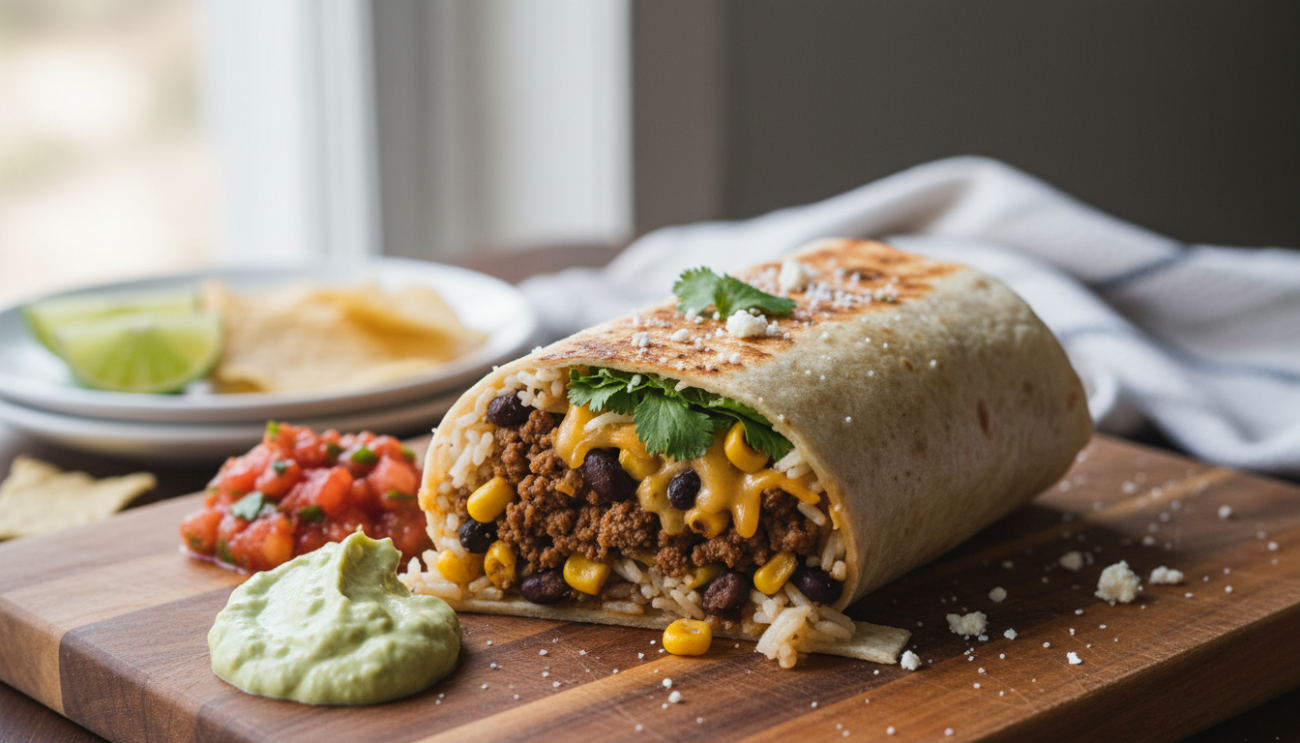 Przepis na domowe burrito - sekret soczystego wnętrza i idealnie zwiniętej tortilli
