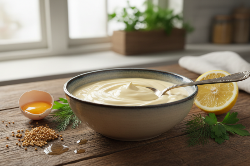 Przepis na domowy majonez - aksamitny smak i idealna gęstość w 2 minuty