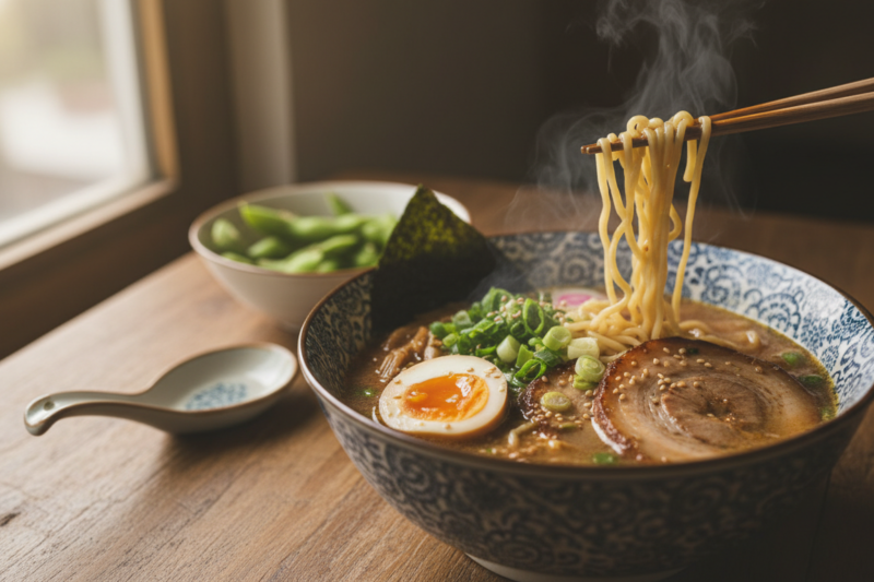 Przepis na domowy ramen - poznaj sekret idealnie esencjonalnego bulionu umami