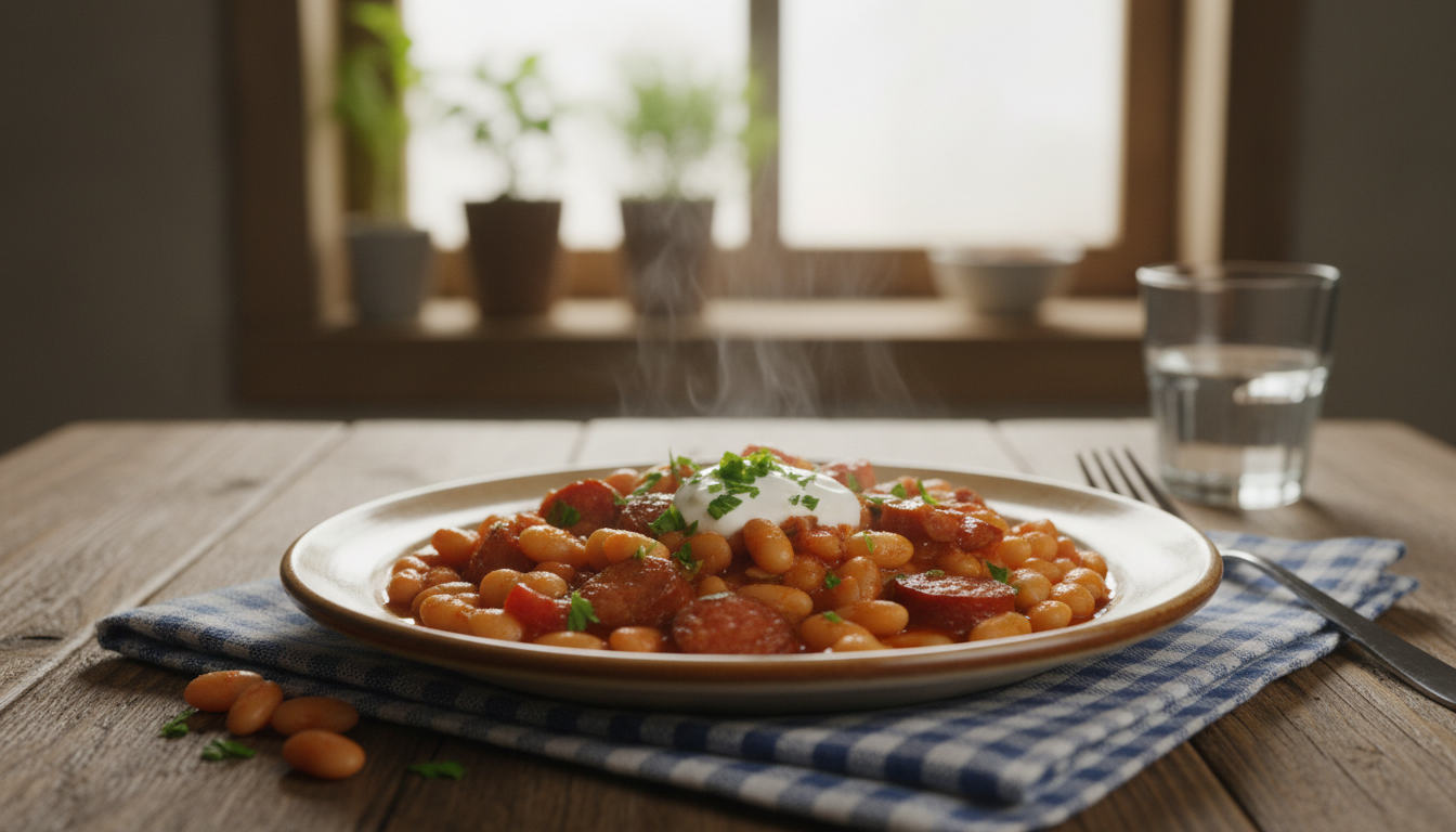 Przepis na fasolkę po bretońsku - sekret gęstego sosu i smaku jak u babci