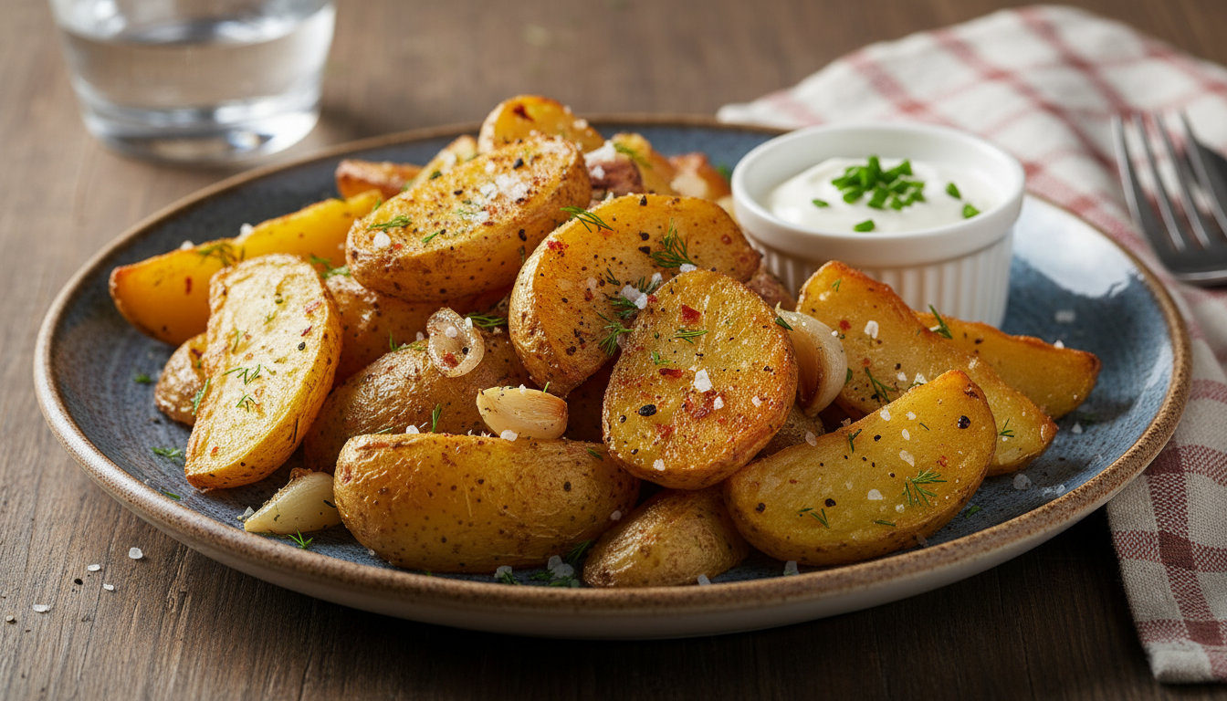 Przepis na pieczone ziemniaki - prosty sposób na idealnie chrupiącą skórkę i miękkie wnętrze