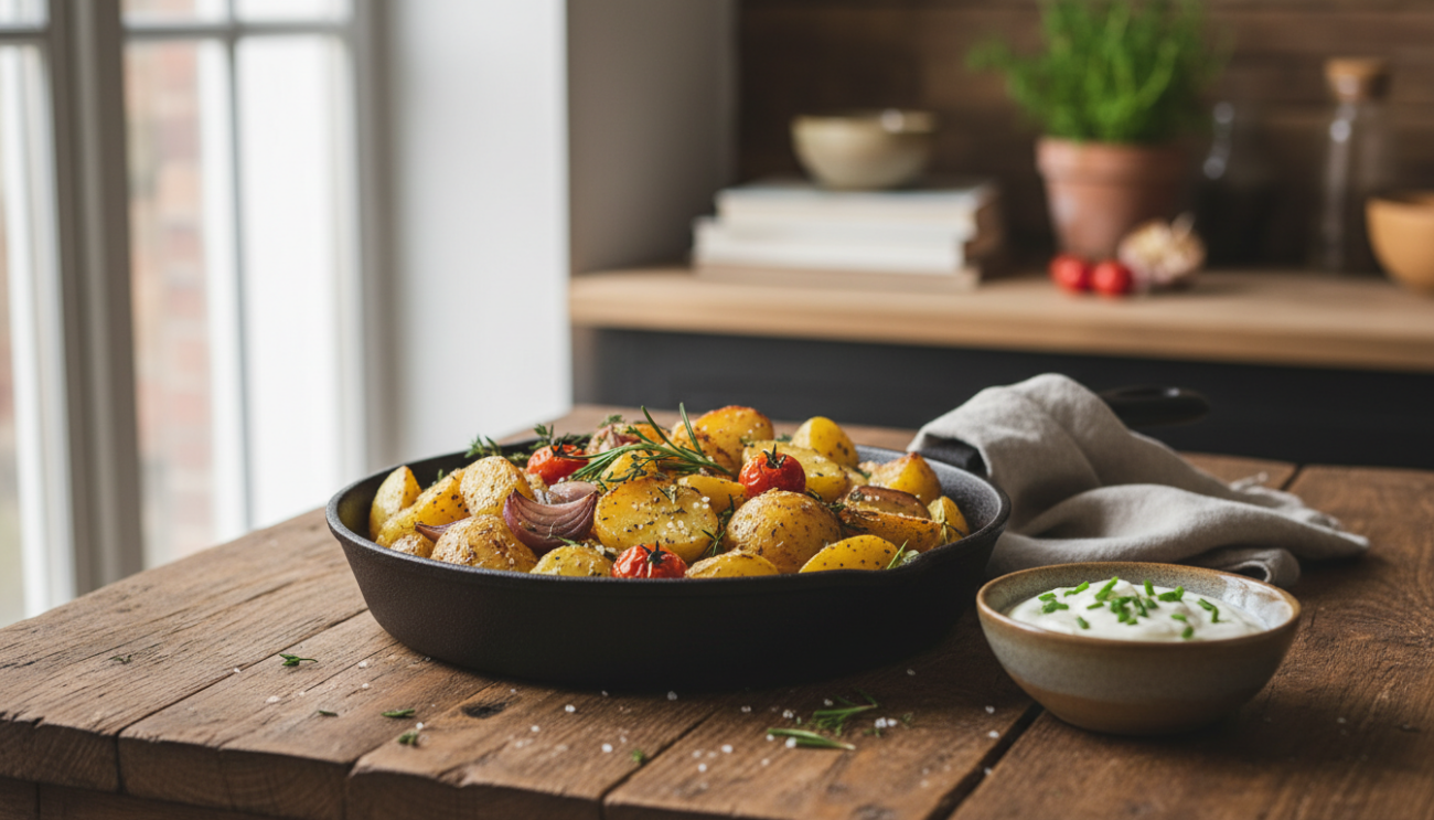 Przepis na pieczone ziemniaki - prosty sposób na idealnie chrupiącą skórkę i miękkie wnętrze