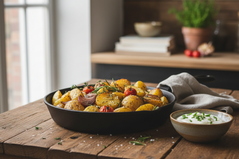Przepis na pieczone ziemniaki - prosty sposób na idealnie chrupiącą skórkę i miękkie wnętrze