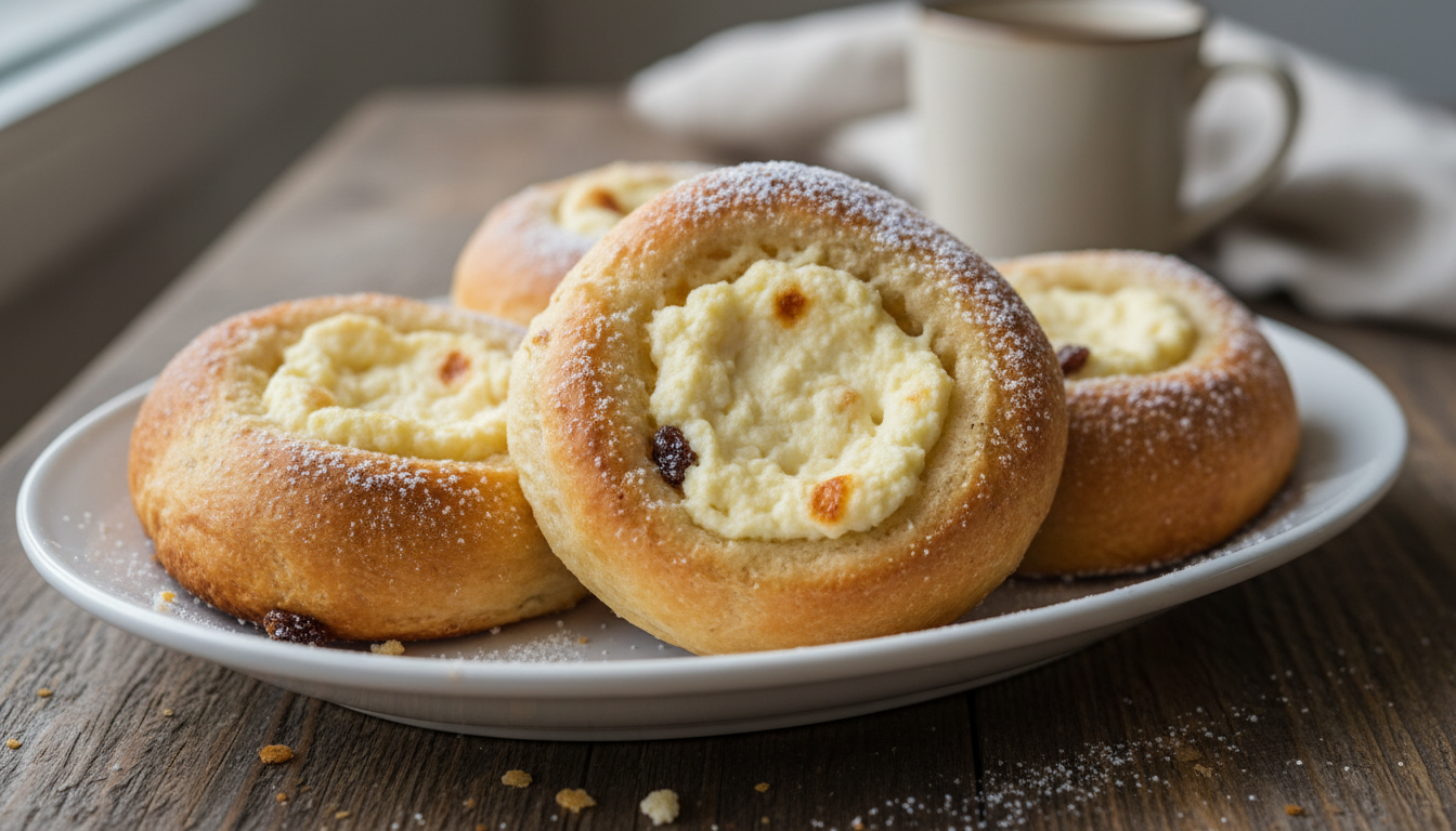 Przepis na puszyste drożdżówki z serem - sekret miękkiego ciasta jak z najlepszej piekarni