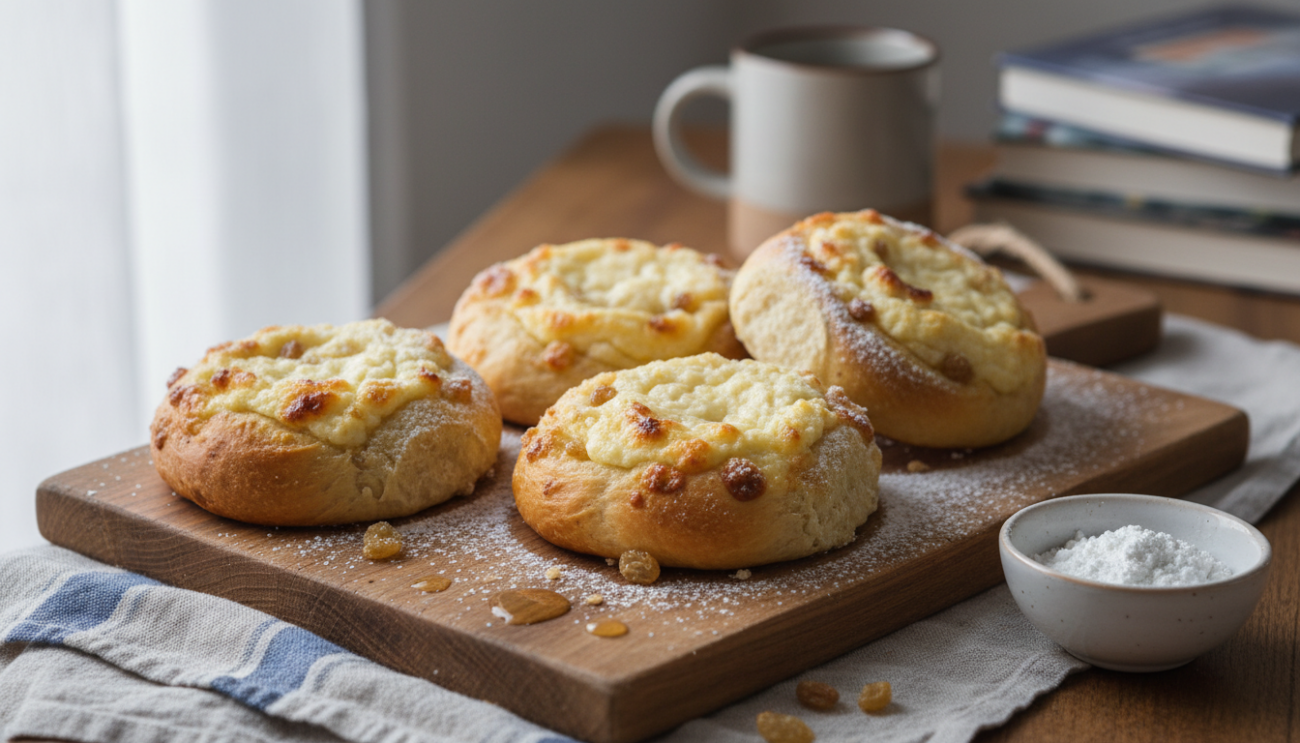 Przepis na puszyste drożdżówki z serem - sekret miękkiego ciasta jak z najlepszej piekarni