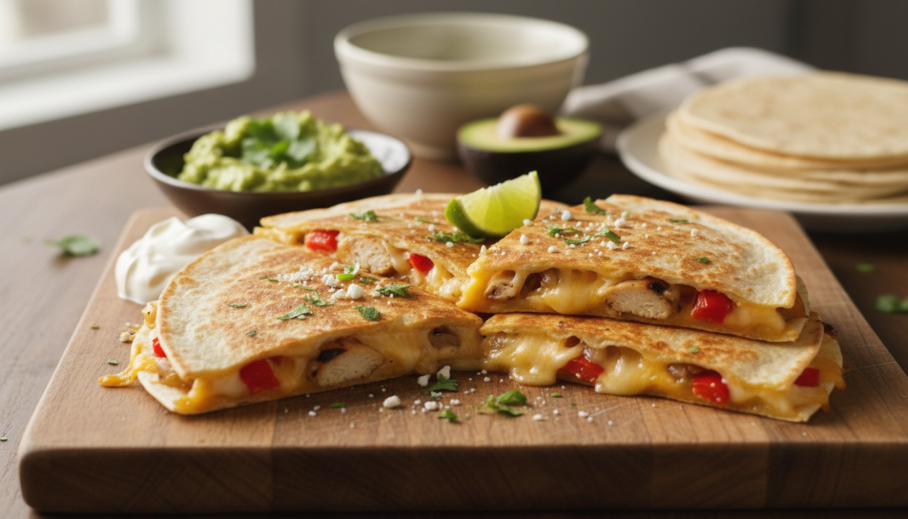 Przepis na quesadillę - chrupiąca tortilla z ciągnącym się serem w 15 minut