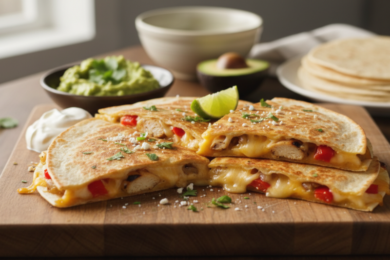 Przepis na quesadillę - chrupiąca tortilla z ciągnącym się serem w 15 minut