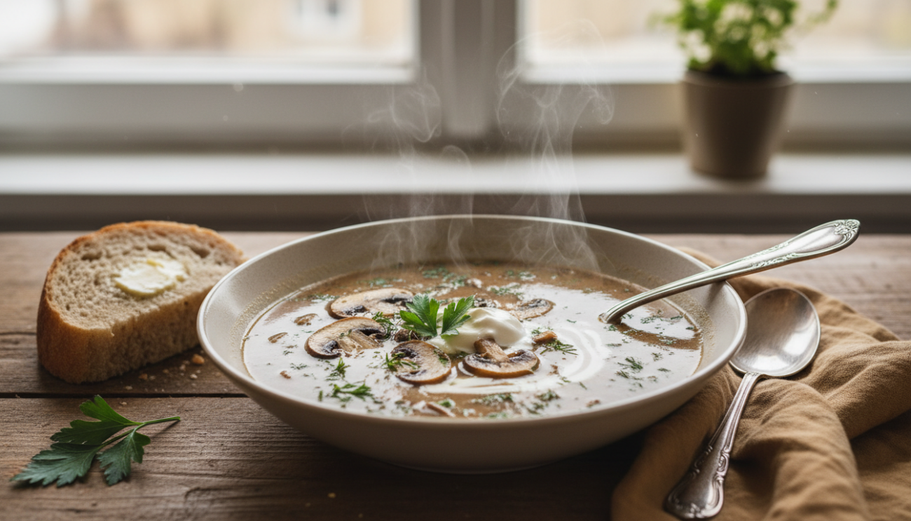 Przepis na zupę pieczarkową - sekret aksamitnej konsystencji i obłędnego smaku