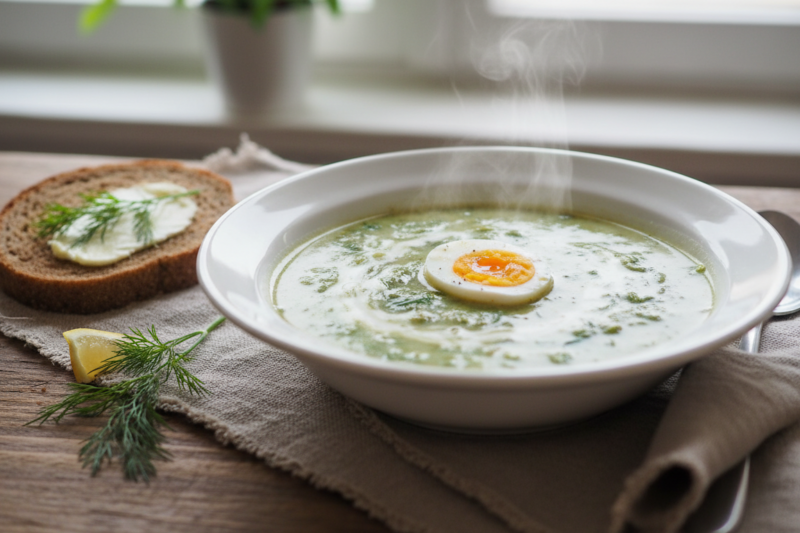 Przepis na zupę szczawiową - tradycyjny smak jak u babci