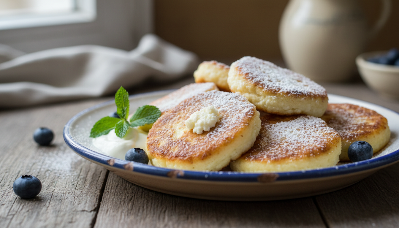 Puszyste placki z serka wiejskiego - sprawdzony przepis na szybkie i zdrowe śniadanie