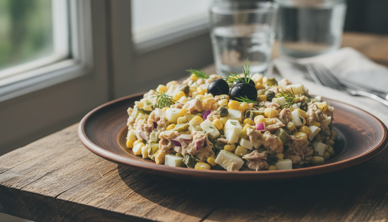 Sałatka z tuńczykiem - przepis na ekspresowy lunch gotowy w pięć minut