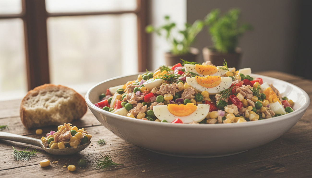 Sałatka z tuńczykiem - przepis na ekspresowy lunch gotowy w pięć minut