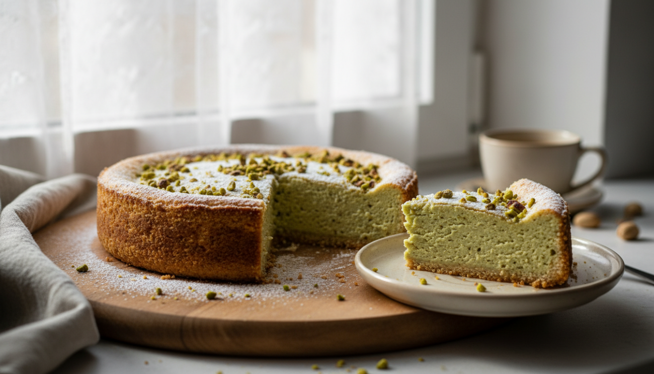 Sernik pistacjowy - sprawdzony przepis na obłędnie kremowy deser o smaku luksusu