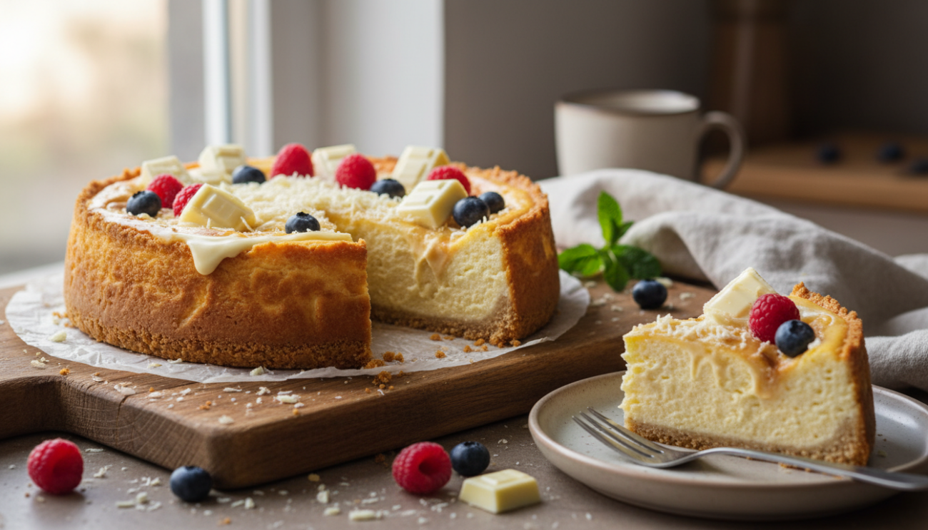 Sernik z białą czekoladą przepis - najbardziej kremowy i puszysty deser jaki kiedykolwiek zjesz