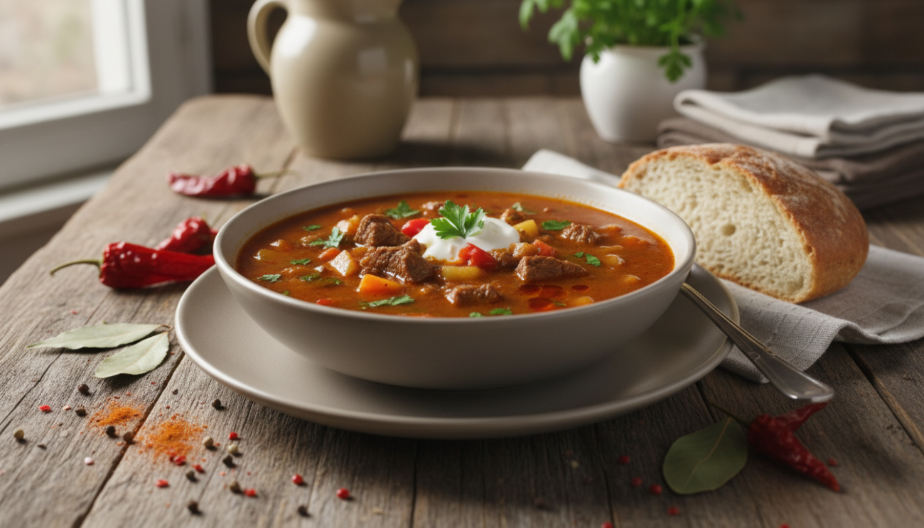 Zupa gulaszowa - przepis na gęste i aromatyczne danie o smaku który uzależnia