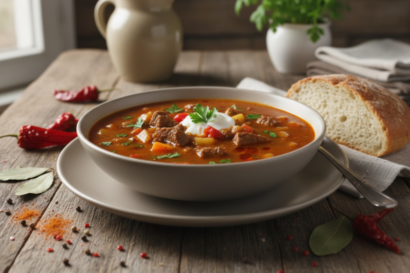 Zupa gulaszowa - przepis na gęste i aromatyczne danie o smaku który uzależnia